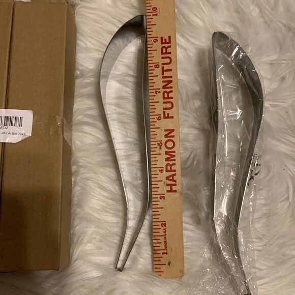 Stainless steel set of two cake slicers - Picture 2 of 4